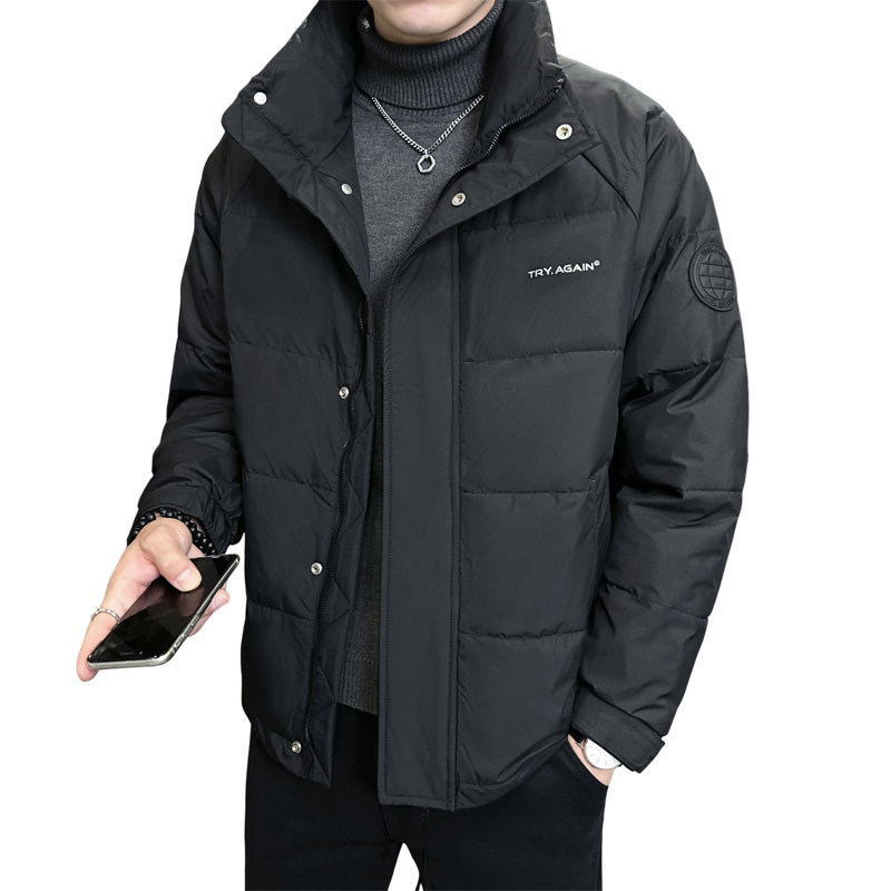 2024冬季主推新款羽绒服男短款立领羽绒外套6803--P155,男装羽绒服,电商D238