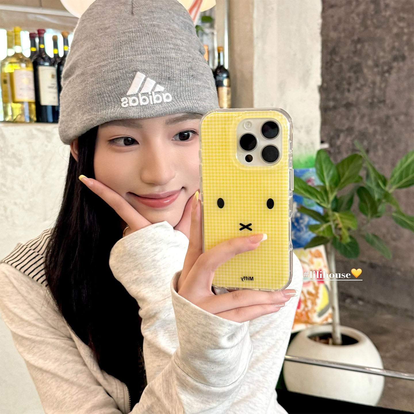 lilihouse韩国ins奶呼呼可爱芝士黄格纹米菲兔15适用16pro苹果16ProMax手机壳iPhone16全包14新款14Pro保护套,3C数码配件,手机保护套/壳,淘宝优惠券,粉丝福利购,淘宝优惠卷