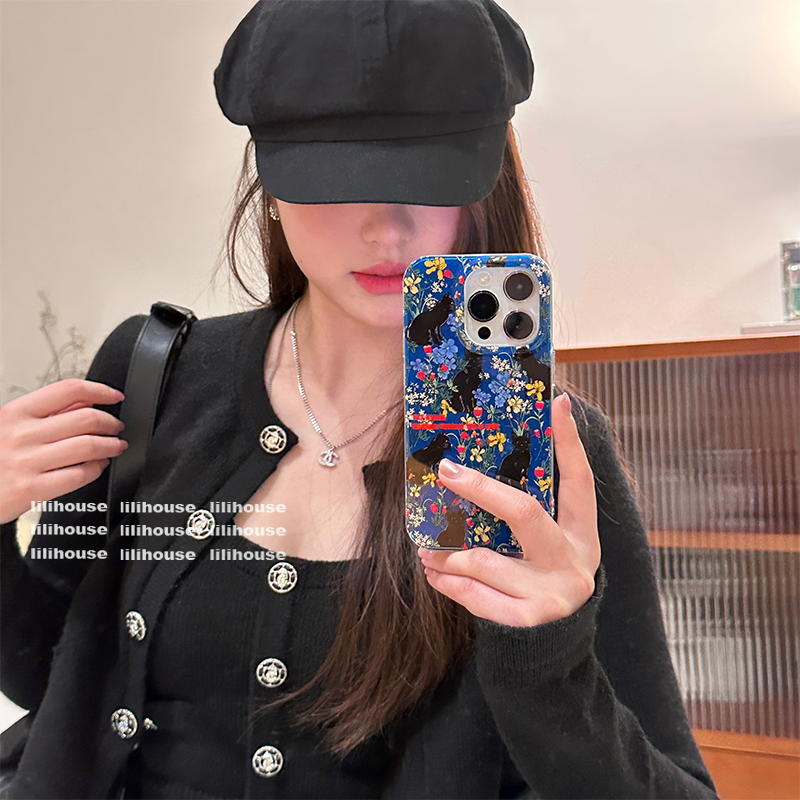 lilihouse小众ins复古彩色花朵可爱猫咪15适用16pro苹果16ProMax手机壳iPhone16全包14新款14Pro保护套少女韩,3C数码配件,手机保护套/壳,淘宝优惠券,粉丝福利购,淘宝优惠卷