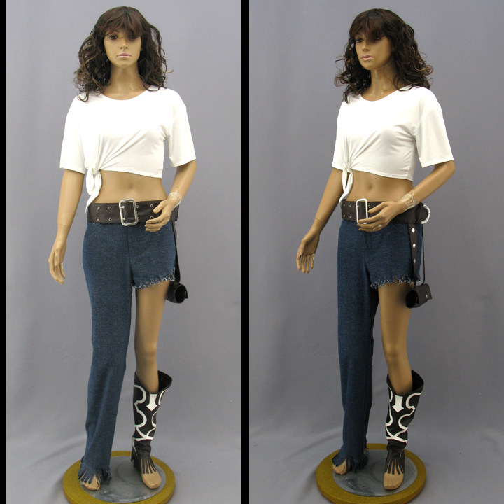 cosplay服装 魔法的禁书目录 神裂火织 单腿牛仔裤版