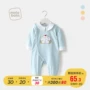 Quần áo sơ sinh cotton mùa xuân và mùa thu điều hòa không khí phù hợp cho nam giới và phụ nữ em bé ra khỏi quần áo romper mùa đông bé thân yêu - Áo liền quần quan ao tre em