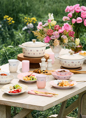酷彩餐具法南花语小碎花