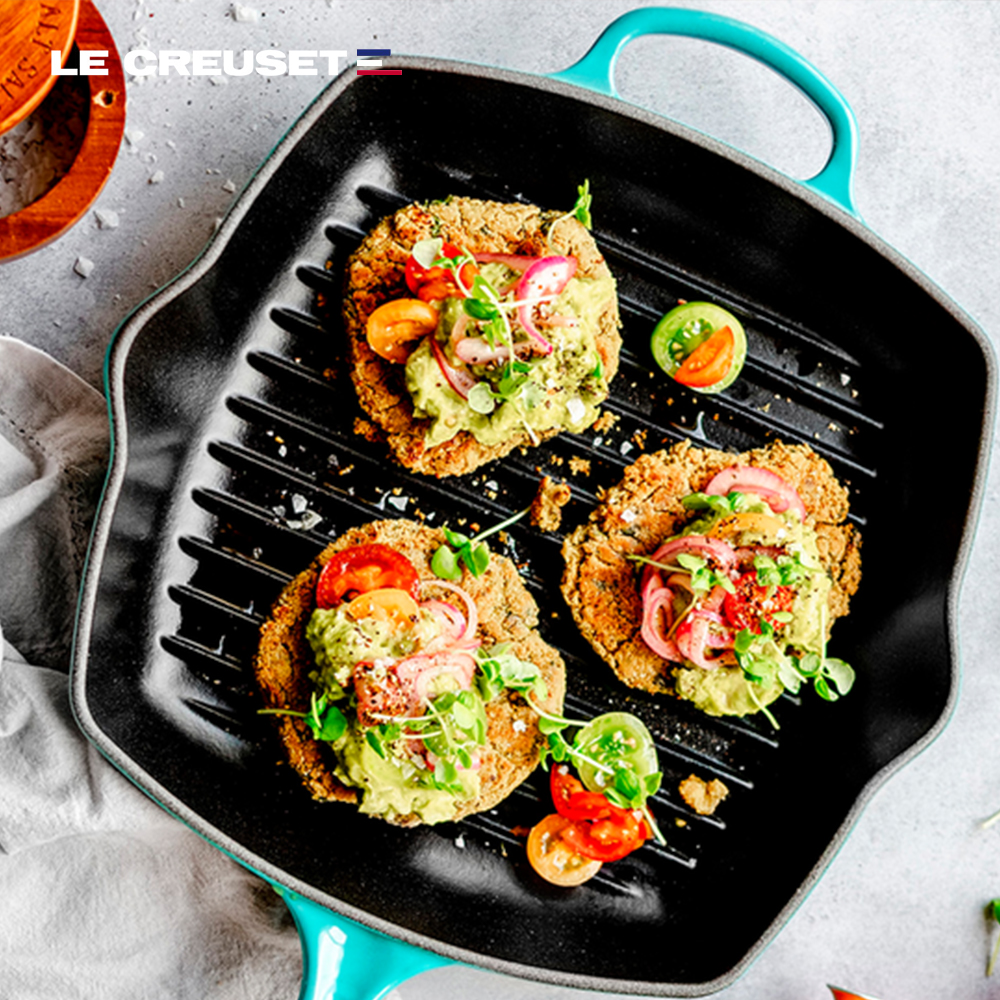 法国产酷彩铸铁牛排平底锅