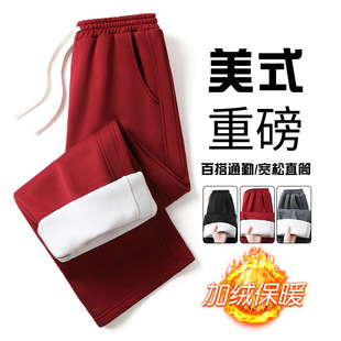 石狮市浪印户外厚德绒秋裤发热一体羊羔绒打底裤大码棉毛线裤冬季