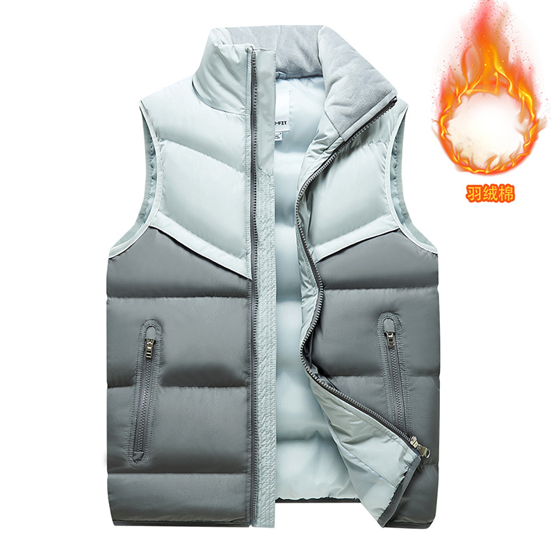 石狮市浪印户外立领羽绒马甲男女轻薄外穿棉背心坎肩保暖休闲马甲