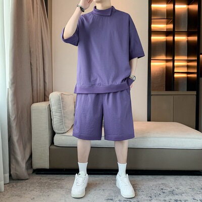 石狮市浪印户外裤薄款春夏男款休闲家居服套装户外外穿百搭时尚潮