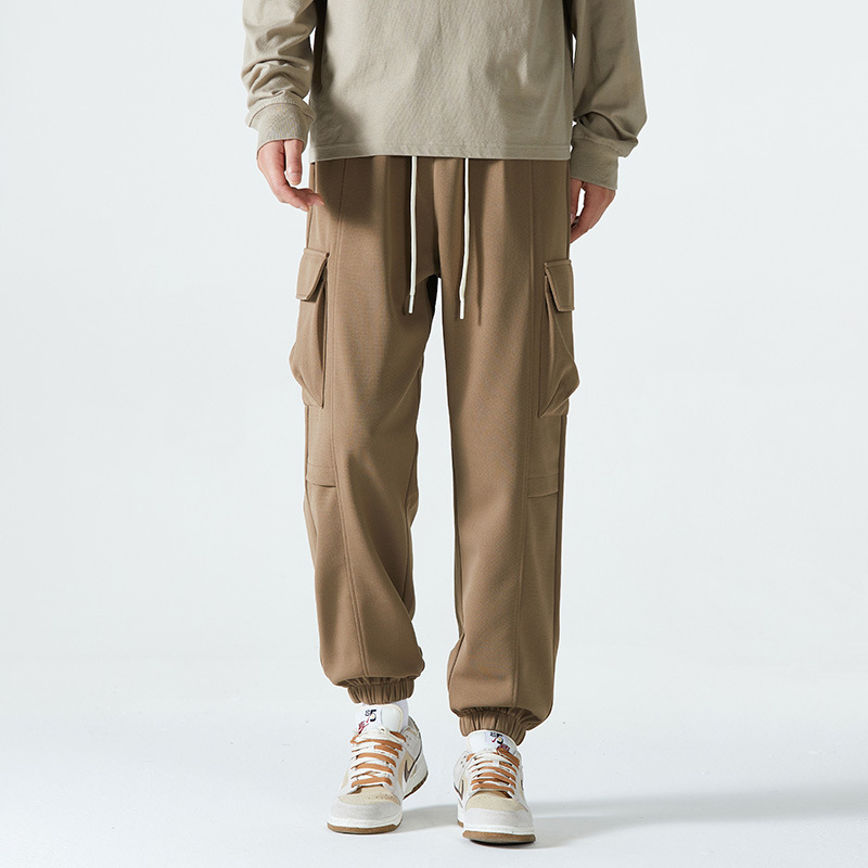 石狮市浪印户外男士休闲裤小脚裤冰丝裤潮流工装男高弹力裤子潮牌