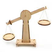 儿童diy手工材料包天平秤小学生拼装 积木模型男孩女孩手工小制作