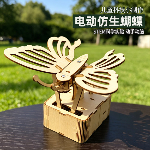 电动仿生蝴蝶木质科学实验套装
