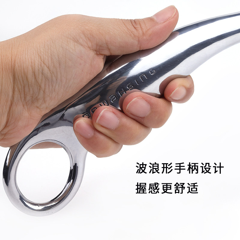 무료 배송 알루미늄 합금 하이 엔드 금속 구둣주걱 슈퍼 노인 가정용 긴 핸들 선물 상자 보조 스테인레스 스틸
