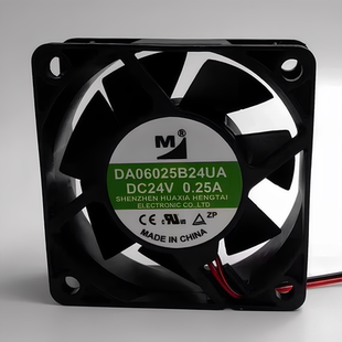 全新 DA06025B24UA 6025 24V 0.25A 6CM 2线 变频器散热风扇