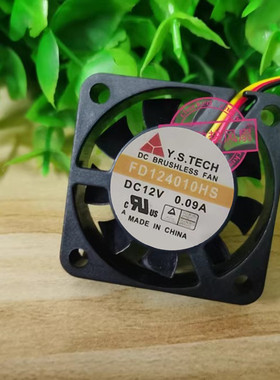 元山 Y.S.TECH FD124010HS DC12V 0.09A CPU三线 4CM 超静音风扇