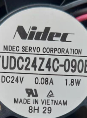 TUDC24Z4C-090B NIDEC 24V 变频器散热风扇1.8W
