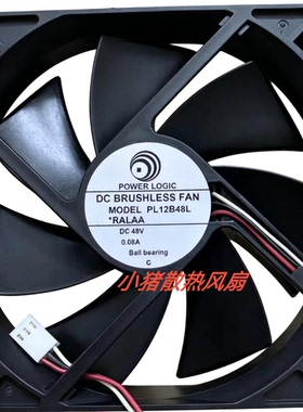 PL12B48L 48V 0.08A 12025 12CM 中兴S330FAN通讯设备散热风扇