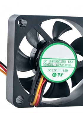 全新YOUNGLIN DFS351012L 12V 1.0W 3.5CM 3510 三线静音风扇