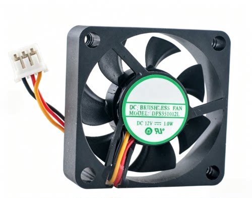 全新YOUNGLIN DFS351012L 12V 1.0W 3.5CM 3510 三线静音风扇