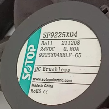 全新SOTOP SF9225XD4 24V 0.80A 9225XD4BBLF-65 9225轴流风机