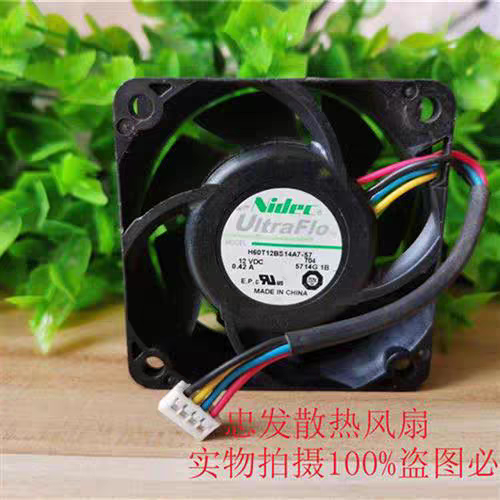 原装 NIDEC 12V 0.42A H60T12BS14A7-57 6厘米散热风扇 6025