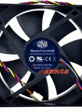 DF12025J2RFMN MASTERFAN120AB 12V 0.37A 12cm电脑机箱散热风扇