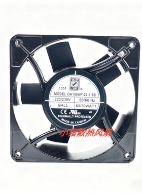 正品 OA180AP-22-1TB 220/230V 60/70W 18089 铝框交流散热风扇