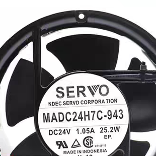 24V 伺服SERVO 943 偉肯變頻器風扇 25.2W 17cm 1.05A MADC24H7C
