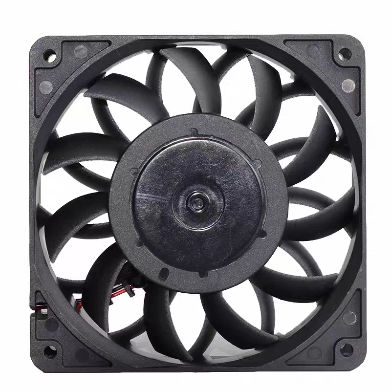 增压款大风量DC28V 150CFM 0.80A 散热风扇120*120*25MM 12CM厘米