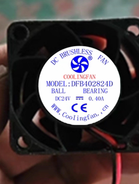 全新COOLINGFAN变频器DFB402824D 40X40X28 DC24V 0.40A散热风扇