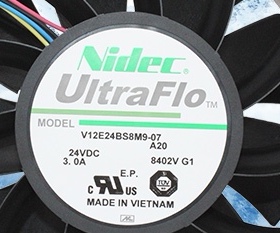 V12E24BS8M9-07 12038 24V 3A尼得科Nidec变频器暴力散热风扇12cm