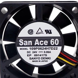 风扇 0.06A 1900 24V 6015 109P0624H7D22 原装 FAN RCU VDR JRC