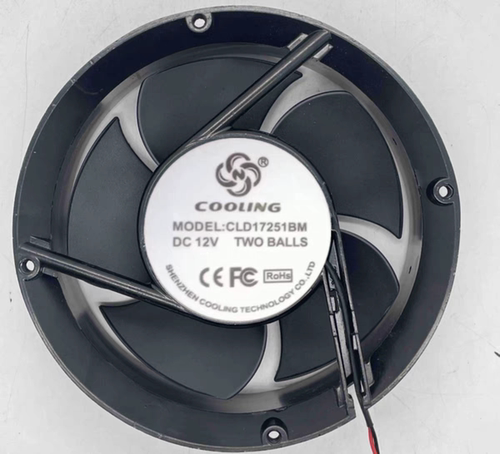 全新 COOLING CLD17251BM 12V 全圆形 17CM散热风扇