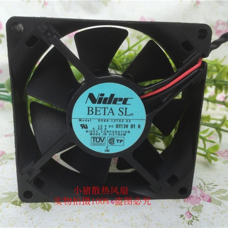 原装Nidec  D06T-12PS2 D08A-12TS3 12V D09A-12TU 03散热风扇2线