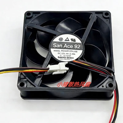Sanyo三洋 9GA0912P4J08 9225 12V 0.39A 4针PWM 放映机散热风扇