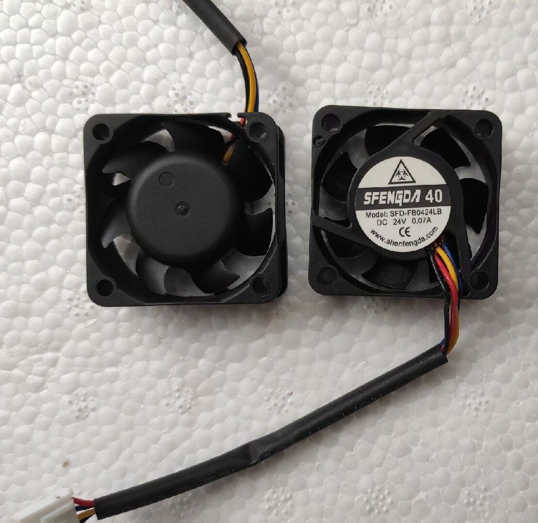 SFD-FB04024LB厘米4cm4015双滚珠24V四线PWM智能温控调速散热风扇