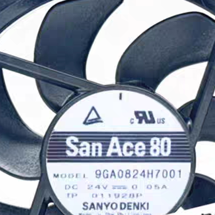 全新Sanyo三洋 8015 9GA0824H7001 24V 0.05A静音直流散热风扇8CM