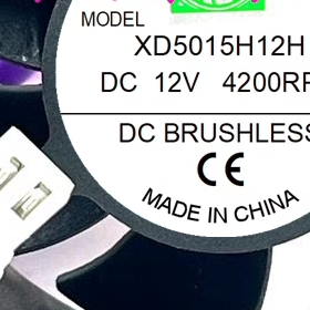 全新5CM厘米MODEL:XD5015H12H DC12V 4200RPM直流风机散热风扇DNA