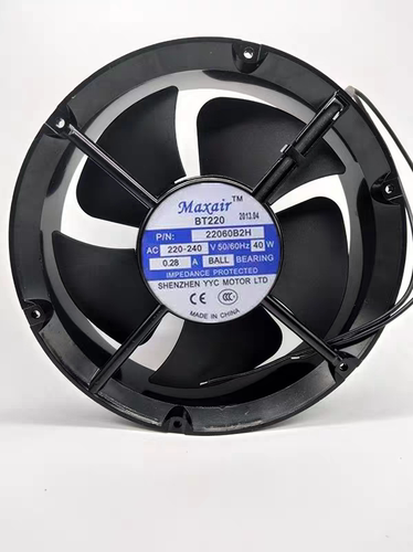 Maxair原装BT22060B2H圆形交流散热风扇 双滚珠轴承 220v轴流风机