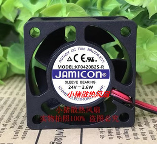 24V 全新现货JAMICON 4020静音变频器散热风扇 KF0420B2S 2.6W