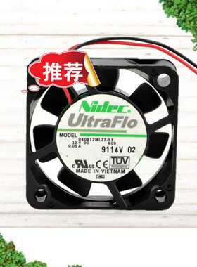 NIDEC 4010 12V U40X12MLZ7-51超静音 收银机三线主板风扇4CM厘米