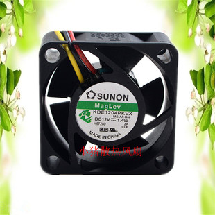 1.4W 建准SUNON 含油静音散热风扇12V 4020 KDE1204PKVX 4厘米4CM