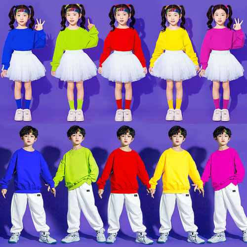 小学生运动会服装秋季套装开幕式儿童啦啦队演出服团体班服表演服