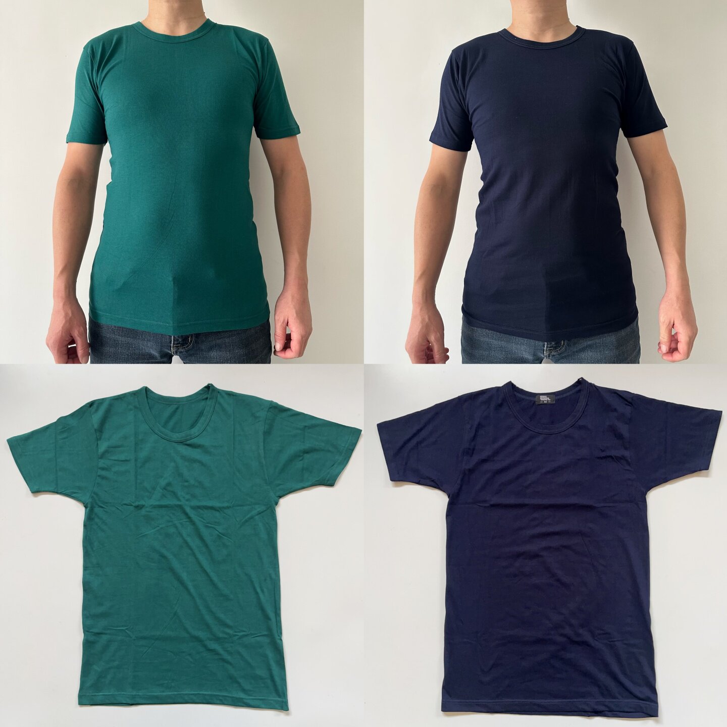 外贸日单男居家全棉打底短袖圆领汗布老头衫爸爸睡觉穿纯棉半袖处