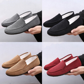 男夏季 透气舒适软底平跟一脚蹬百搭鞋 豆豆鞋 老北京布鞋 工作休闲鞋