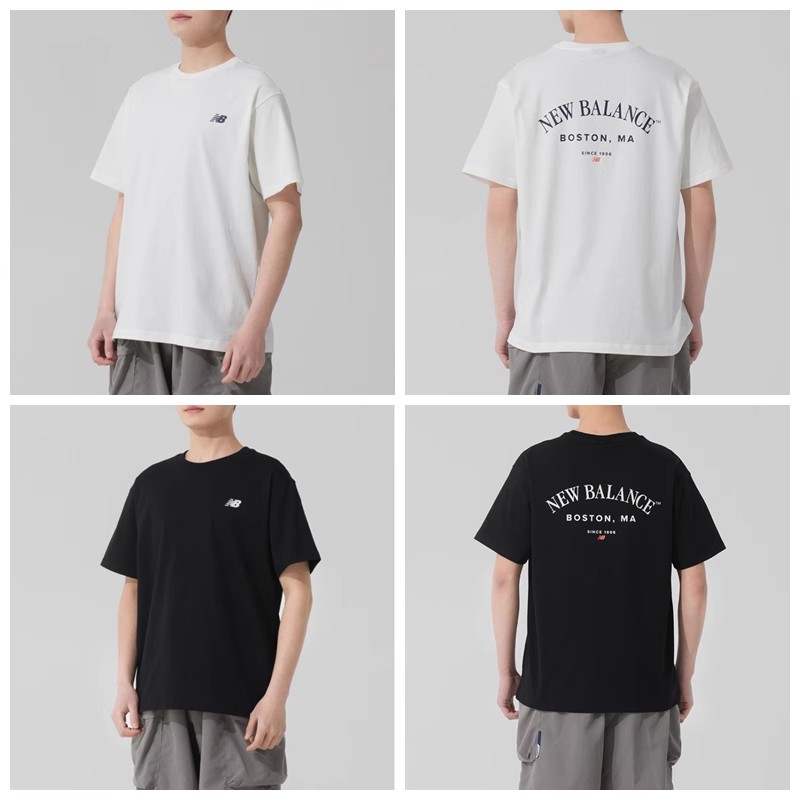NEW BALANCE NB 新款男女同款圆领短袖休闲T恤  AMT51319