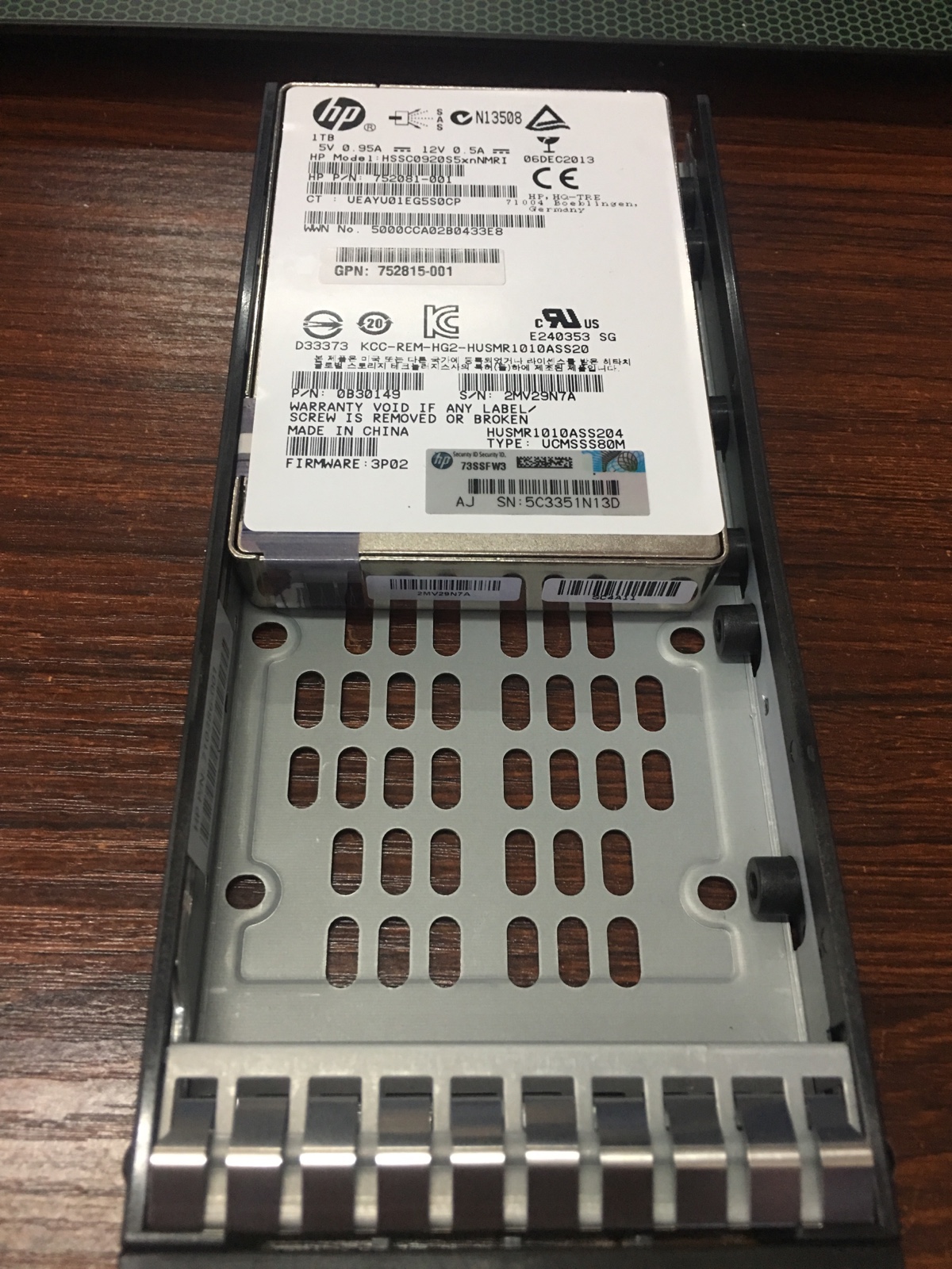 HP E7W24A E7W24B 920GB SSD 752842-001 原装 电子元器件市场 外设配件 原图主图