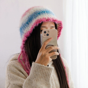 手工diy十刻雪宝毛线钩织水母帽子材料包自制礼物送闺蜜保暖新手