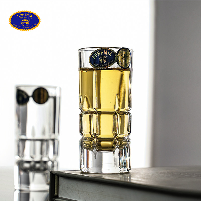 捷克进口bohemia 水晶玻璃白酒杯shot子弹杯洋酒烈酒杯一口杯家用