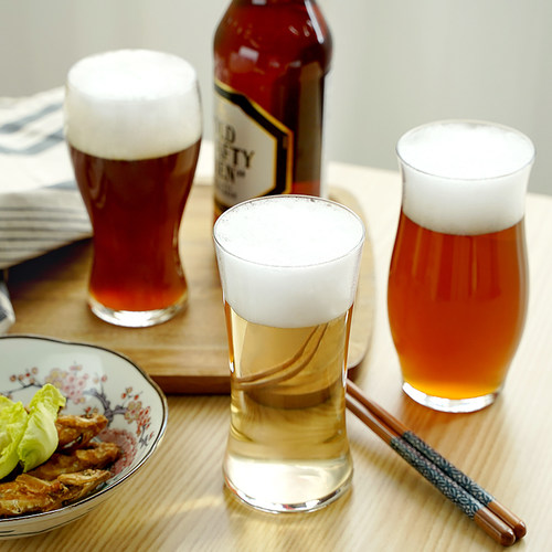 日本aderia玻璃水杯啤酒杯