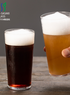 日本进口佐佐木无铅轻薄玻璃饮料杯水杯家用薄冰系列多用途啤酒杯