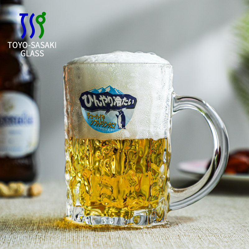 日本进口网红树把精酿水晶玻璃