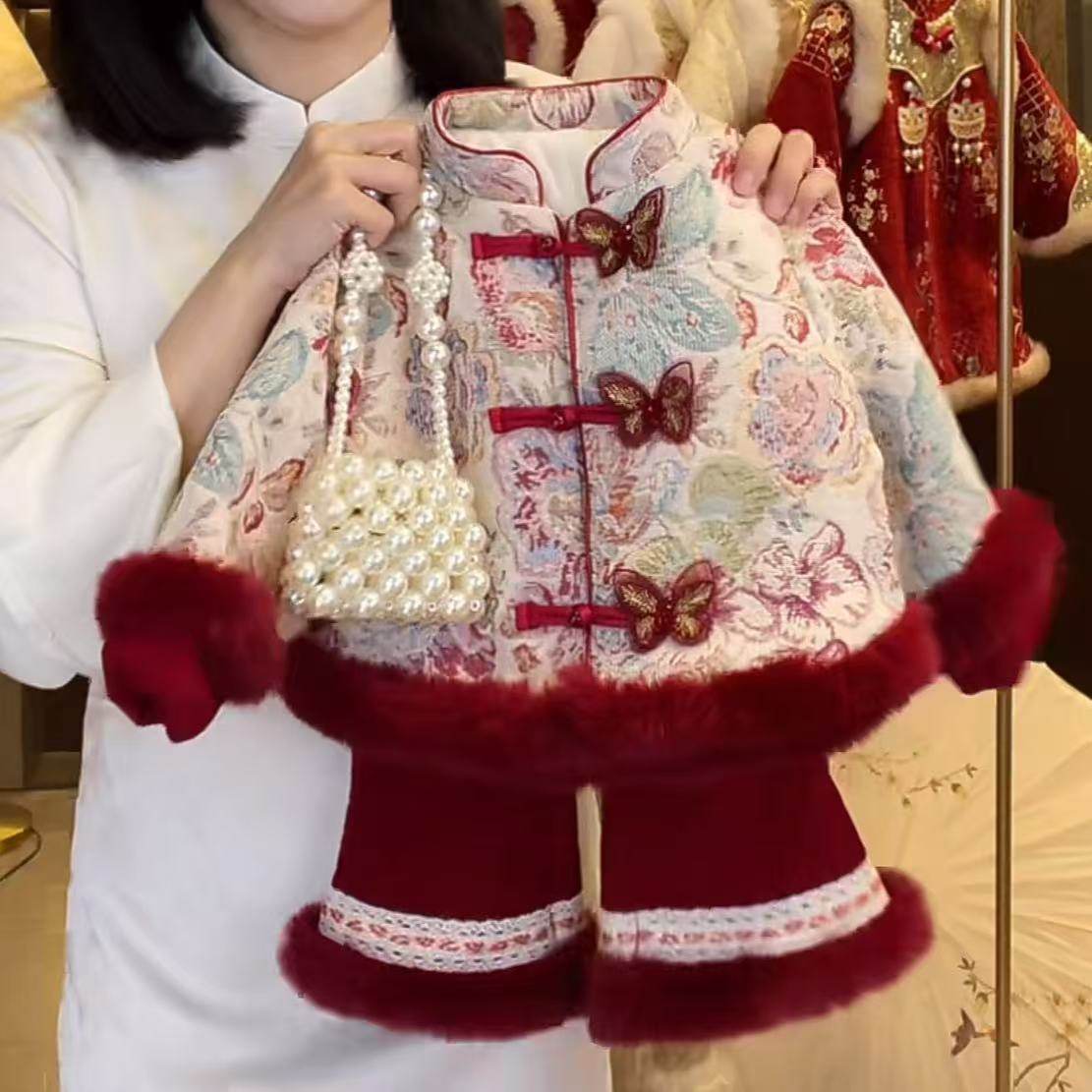 童星圆女童套装冬装儿童装中国风喜庆新年汉服宝宝周岁礼服拜年服,童装/婴儿装/亲子装,儿童礼服,淘宝优惠券,粉丝福利购,淘宝优惠卷